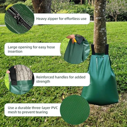 20 Gallon Tree Watering Bags (3 Pack) - Heavy Duty Slow Release PVC Drip Bags