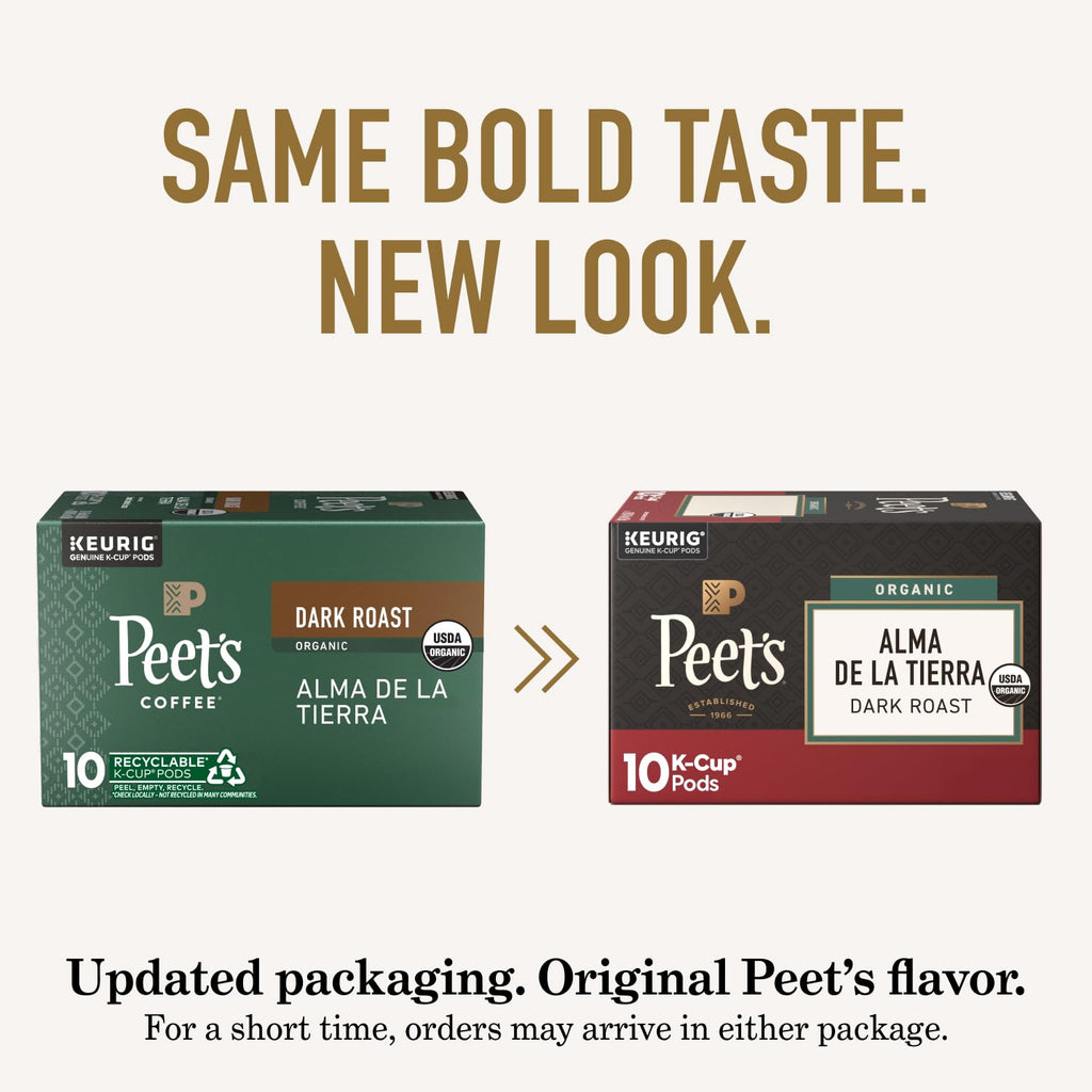 Peet's Coffee K-Cup Pods Variety Pack - 100% Arabica Coffee Blends, 40 Count (4 Boxes of 10 Pods)
