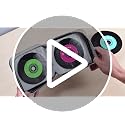 48 Capacity CD DVD Storage Case, Portable Disc Organizer with Hand Strap