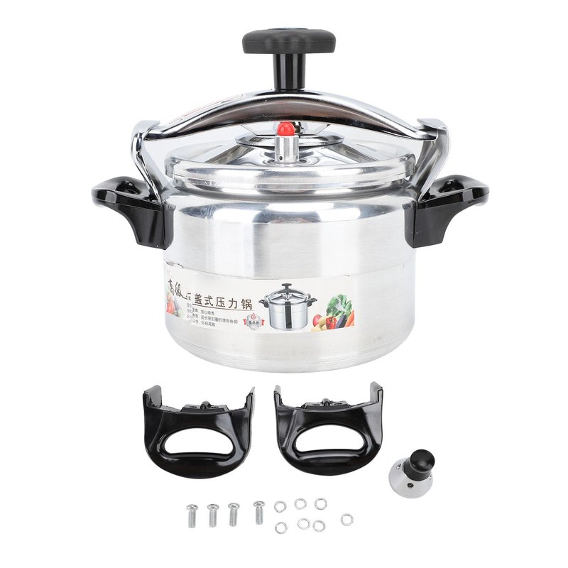 Pressure Cooker Thickened, Aluminum Large Capacity Anti Stick Explosion Proof Pressure Canner, Anti Stick coating, for Stewing, Steaming, Canning (7L)