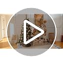 Granny Says 28" Large Wicker Christmas Tree Collar for Pencil Tree - Dark Brown Round