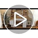43-Inch Makeup Vanity Desk with LED Mirror, Power Station and 9 Drawers