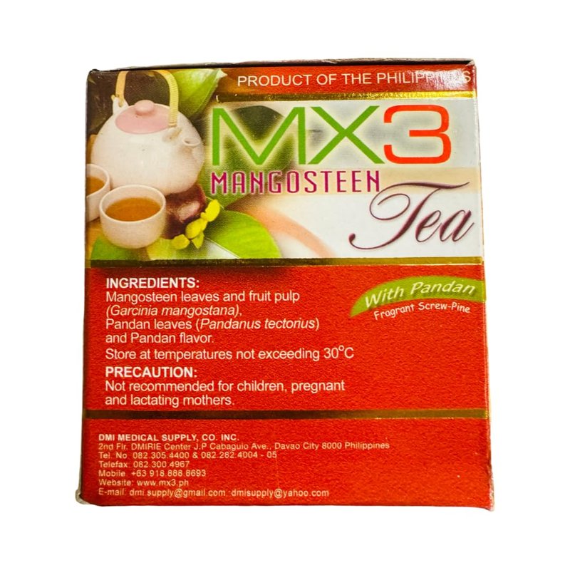 MX3 Tea Mangosteen Tea with Pandan 20s x 2g
