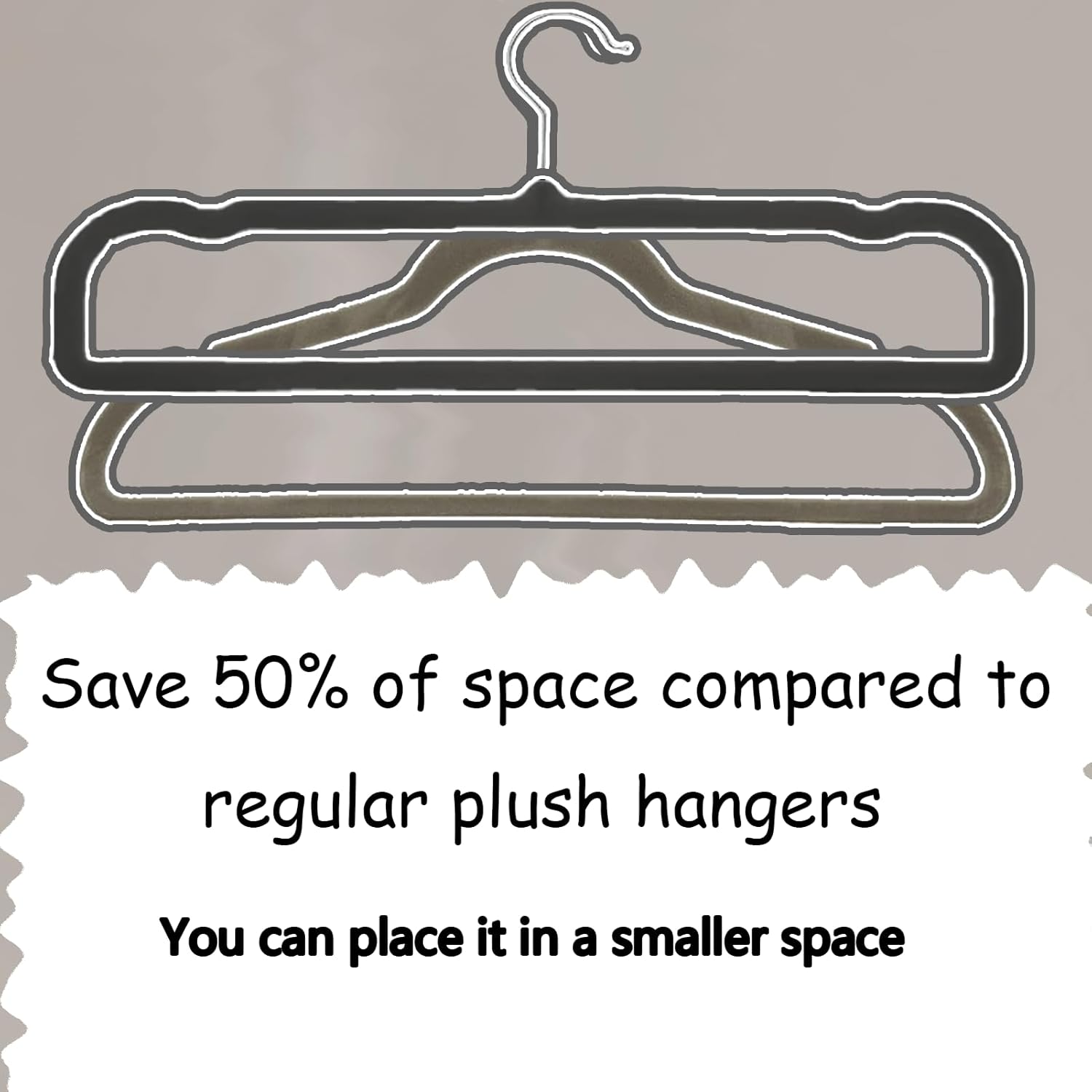 Velvet Pants Hangers by Perchas Terciopelo - Non-Slip 20 Pack for Space-Saving Closet Organization - 360° Rotatable Hook (Black)