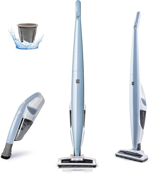 Kenmore DS1020 16V Cordless Stick Vacuum - Lightweight 2-in-1 Handheld with LED Headlight | Ideal for Hardwood, Carpet & Pet Hair