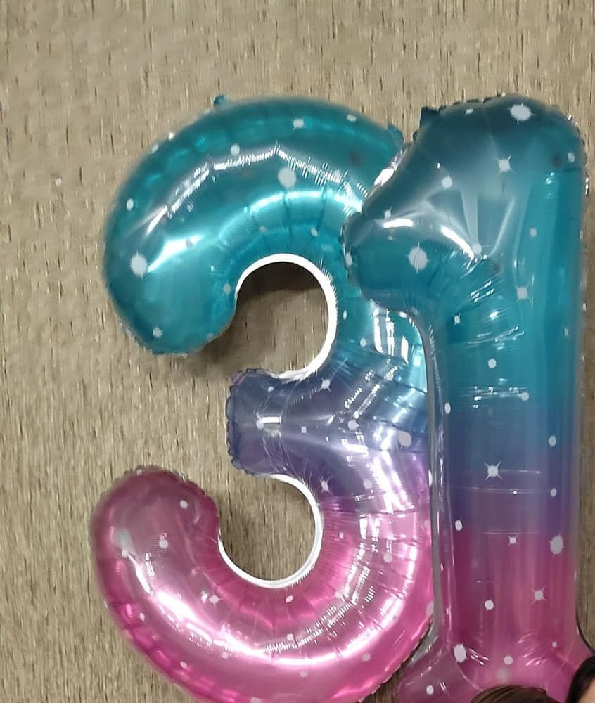 Starry Sky | 40-Inch Number 5 Balloon - Perfect for 5th Birthday Party Decorations