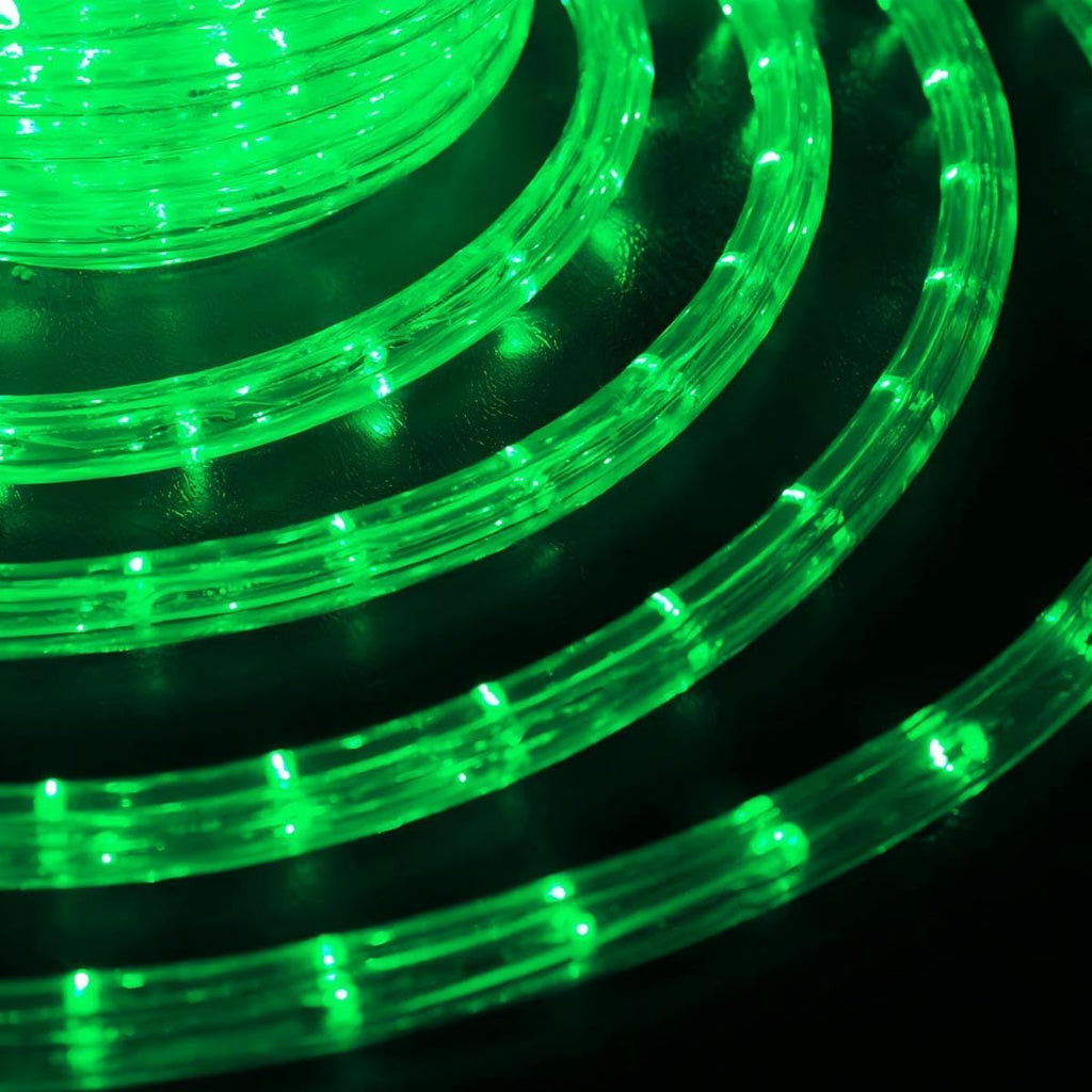 Skiennix 150ft LED Rope Lights - Waterproof, Connectable & Flexible Tube Lighting for Indoor/Outdoor Use (Green)