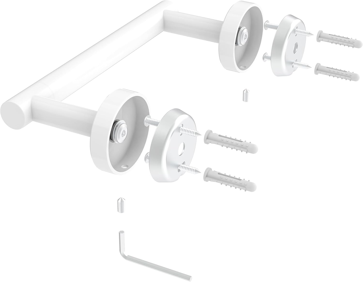 RARXTR Toilet Paper Holder - Wall-Mounted SUS304 Stainless Steel with Pivoting Double Post | Brushed Brass Finish