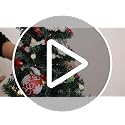 9 ft Popcorn Bead Garland Christmas Decorations for Tree Wreaths Fireplace