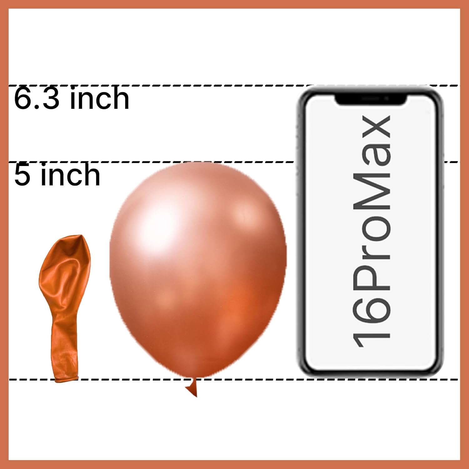 PartyWoo Metallic Rose Gold Balloons - 50 Pcs 5-Inch Perfect for Bachelorette & Wedding Decor