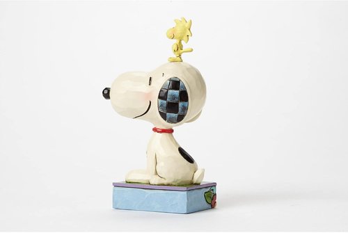 Enesco Peanuts Collection by Jim Shore | Snoopy & Woodstock Figurine - Handcrafted 5-Inch Collectible Decor