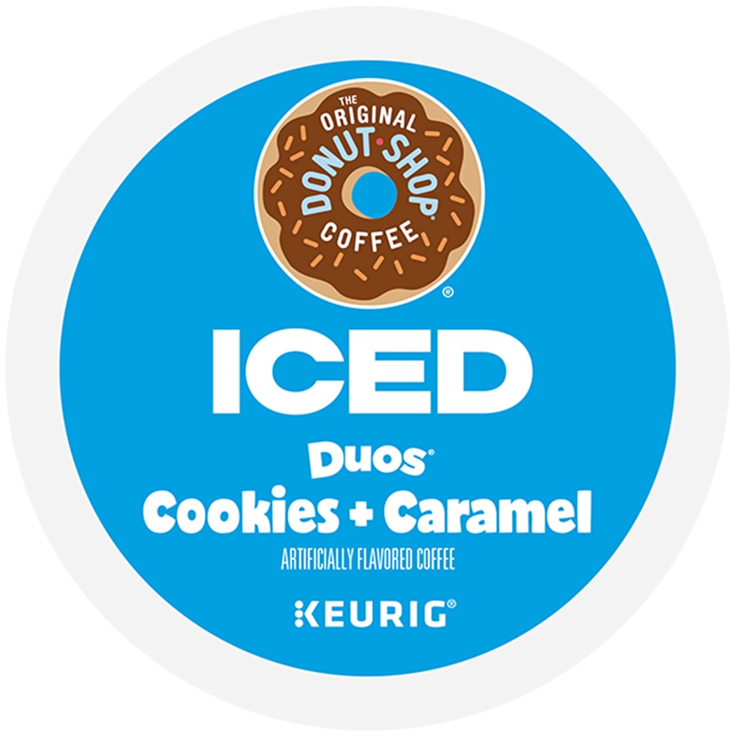 Original Donut Shop | Iced Duos Cookies & Caramel Coffee | 24 Count Keurig K-Cup Pods