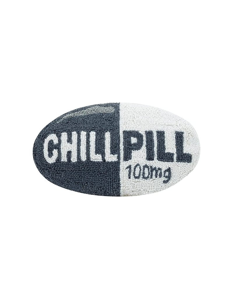 Peking Handicraft 30HRS1964FC16OB Chill Pill 9"x16" Pillow Gray
