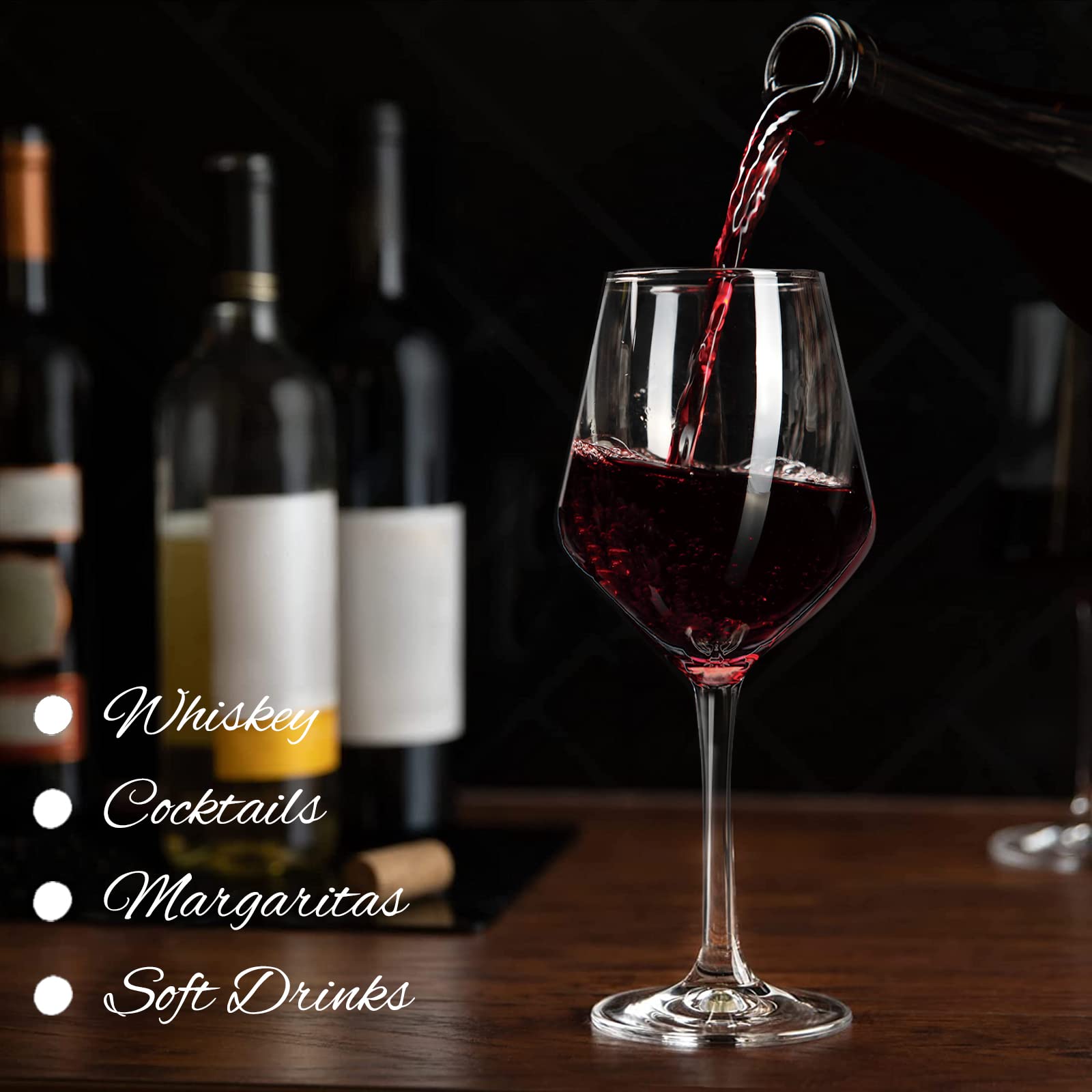 crayline Plastic Wine Glasses Set of 2(15oz) |Unbreakable Wine Glasses with Stem|100% Tritan & BPA Free |Dishwasher Safe| Awesome For Pool, Beach, Travel, Pool, Camping, Beach, Picnic, Everyday Use.