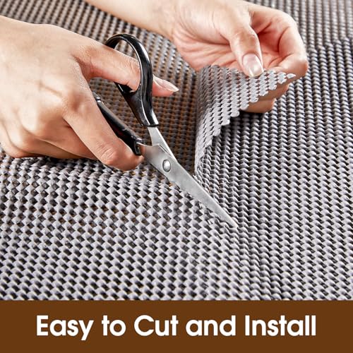Thickened Non-Slip Shelf Liner - Durable PVC Grip Mat for Kitchen Cabinets