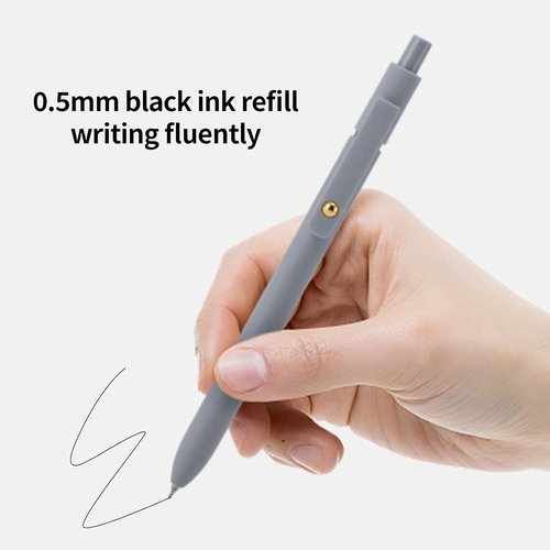 Ddaowanx Gel Pens - 6 Pcs Fine Point Black Ink Pens for Smooth Writing | Cute Office Supplies for Women
