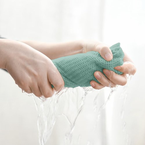 Artoid Mode Kitchen Dish Cloths - 100% Cotton Ultra Soft & Absorbent | Light Green, 12x12 Inch, Set of 6