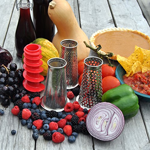 4-Piece Food Strainer and Sauce Maker Accessory Kit for Kitchen Prep