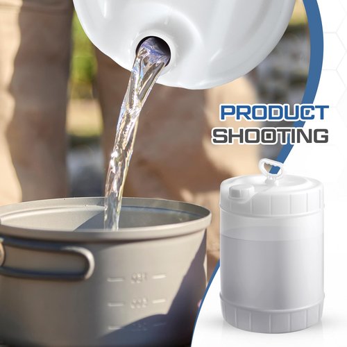 CroBlissful 2 Pack 5 Gallon Tighthead Container with Cap Clear Plastic Jugs with Lids, Plastic Hedpak Water Jug Storage Containers, HDPE Carboy Leak Proof for Fermentation, Storage and Brewing