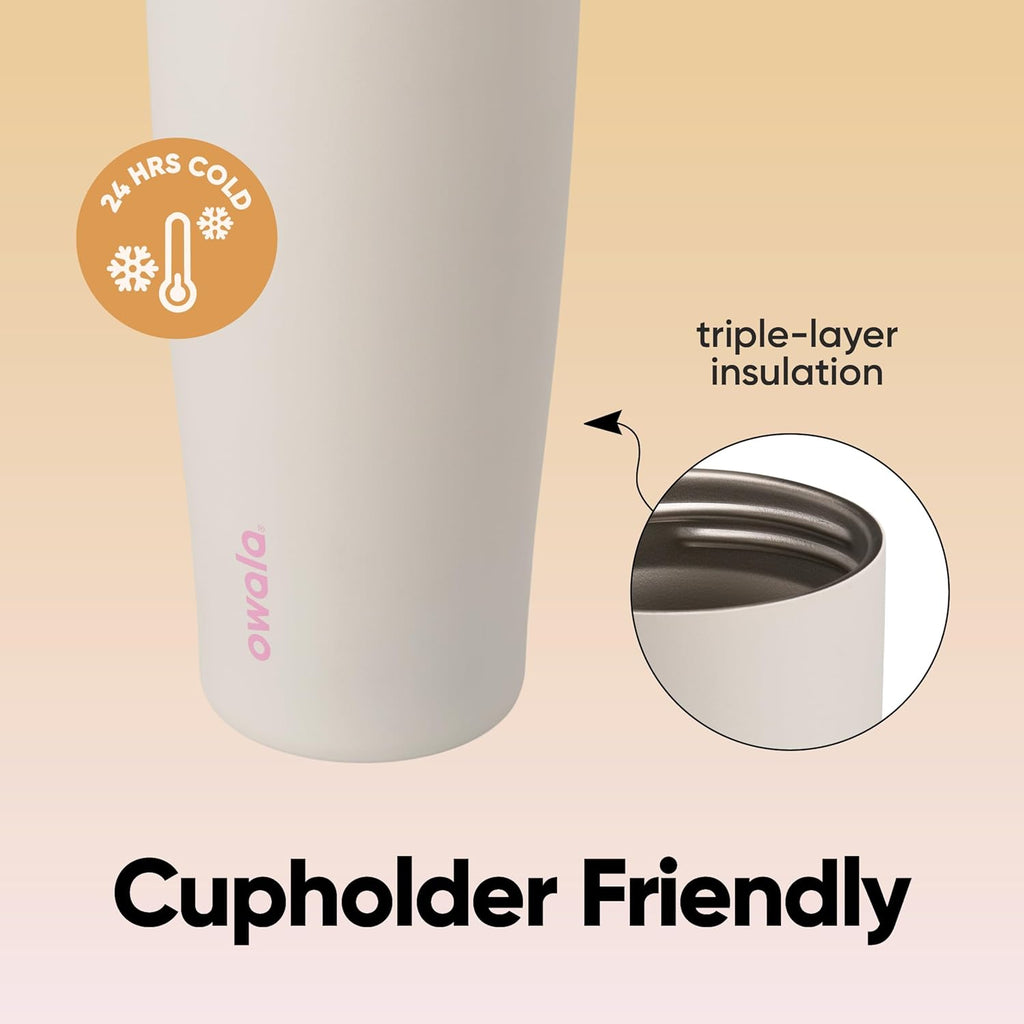 Owala FreeSip Sway Insulated Stainless Steel Water Bottle - 40oz, Two-Way Spout & Built-In Straw, BPA Free | Perfect for Travel, School & Sports