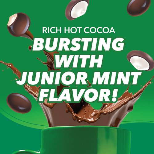 Junior Mints Hot Chocolate Pods, Mint Chocolate Flavor, Compatible with Keurig K-Cup Brewers, 40 Count - Chocolatey Peppermint Cocoa