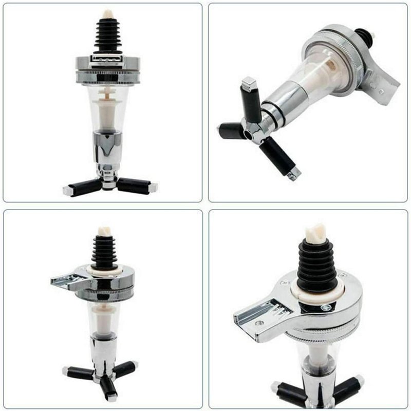 Boxonly 8 Piece 30ml Liquor Dispenser Bar Optic Spirit Measure Pub Dispenser Drink Spirit Wine Cocktail Pourers Bar Tool