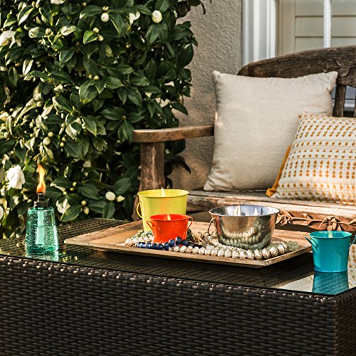 Triple-Wick Outdoor Citronella Candle Bucket - 28 oz Galvanized Metal