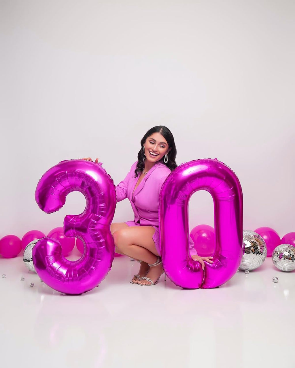 Rosy Purple Number 8 Balloon - 40 Inch Birthday Decorations for Girls | Perfect for 8th Birthday Parties