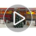 Retro 1950s Diner Christmas Village Building with LED Lights & Music