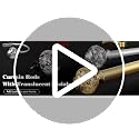 Gold Crystal Curtain Holdbacks - Decorative Wall Mounted Drapery Tiebacks