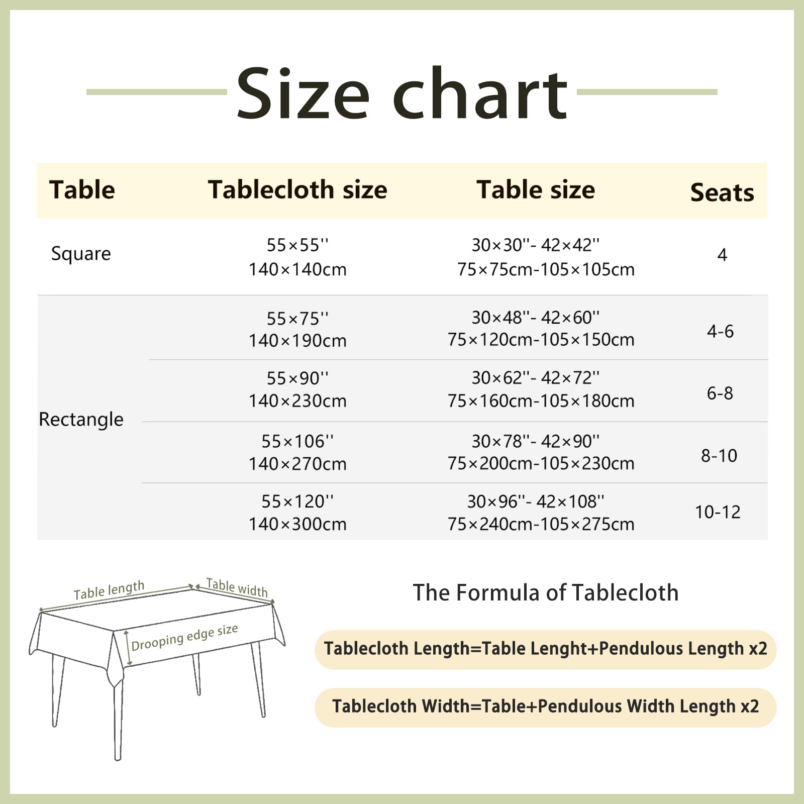 Alsoo Waterproof Tablecloths for 6 Foot Rectangle Tables Rustic Plaid Tablecloth Cotton Linen Cloth Wrinkle Free Table Cloths for Parties, Kitchen Dining, Holiday, Christmas (4-6 Seats, 55x75 Inches)