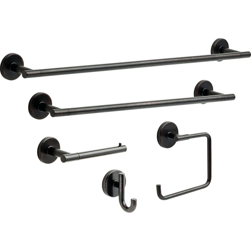 Delta 759240-RB Trinsic 24 in. Wall Mount Towel Bar Bath Hardware Accessory in Venetian Bronze
