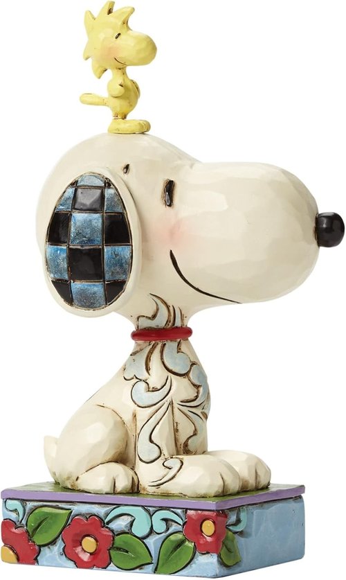 Enesco Peanuts Collection by Jim Shore | Snoopy & Woodstock Figurine - Handcrafted 5-Inch Collectible Decor