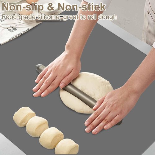 78.7"x23.6" Large Silicone Mat for Kitchen Counter, Heat Resistant Non-Slip Countertop Protector, Waterproof Silicone Craft Mat for Kitchen Island, Semitransparent