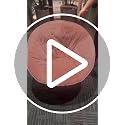 Folding Faux Fur Saucer Chair - Portable Soft Moon Chair for Bedroom