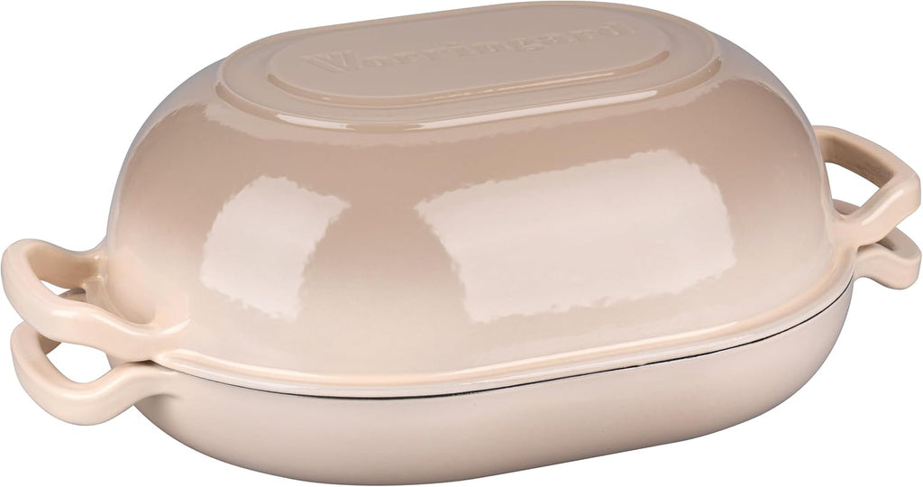 VORRINGARD Enameled Cast Iron Dutch Oven - 5QT Sourdough Bread Pan with Lid | Ideal for Homemade Baking