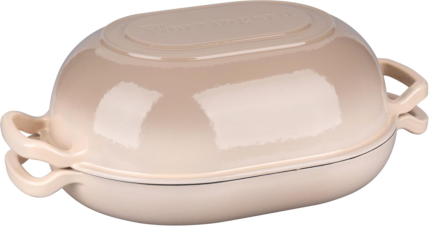 VORRINGARD Enameled Cast Iron Dutch Oven - 5QT Sourdough Bread Pan with Lid | Ideal for Homemade Baking