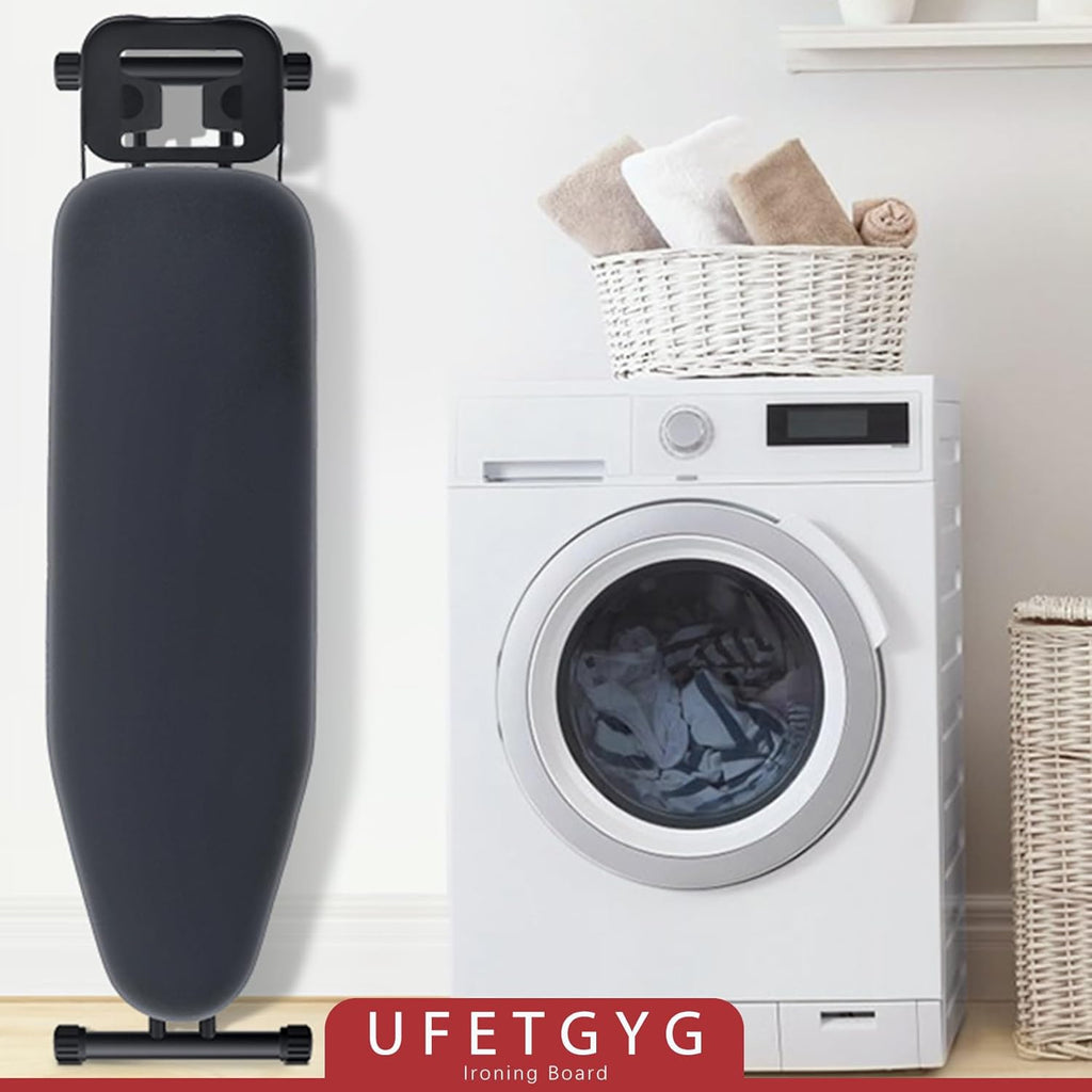 UFETGYG Ironing Board - Height Adjustable Metal Panel | 43" x 13" | Heat Resistant & Heavy Duty Design