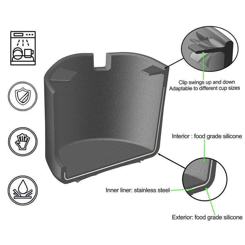 Suction Cup Holder Tip-Proof Desk Cup Holder with Removable Design | Non-Slip Base & for Desk, RV, Boat (Blue).