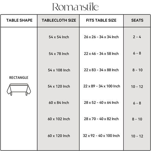 Romanstile 100% Waterproof PVC Tablecloth, Rectangle Oil Spill Proof Stain Resistant Vinyl Table Cloth, Wipe Clean Plastic Table Covers for Kitchen/Dining/Parties - 60 x 120 Inch, Brown