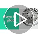 Silicone Bathtub Drain Stopper with Suction Cup and Stainless Steel Accent