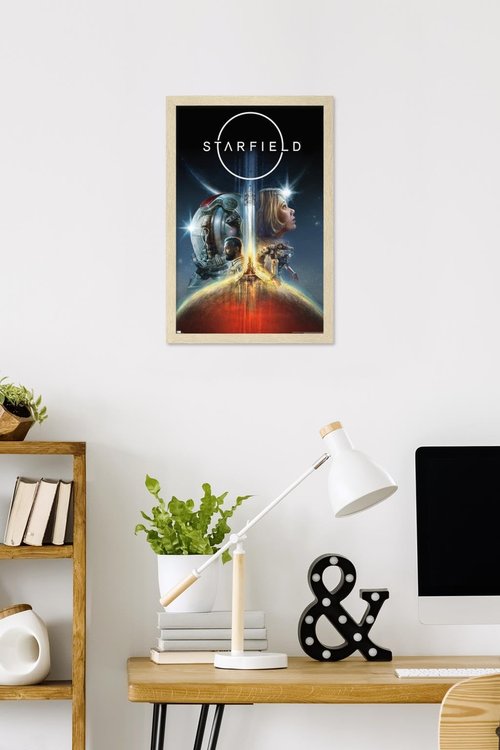 Trends International Starfield - Key Art Wall Poster, 22.4L x 14.7W, Blonde Framed Version