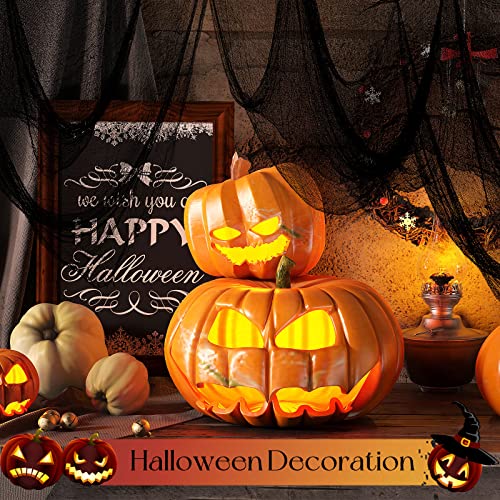 Black Halloween Creepy Cloth 6-Pack (30x72") – Spooky Decor for Haunted House