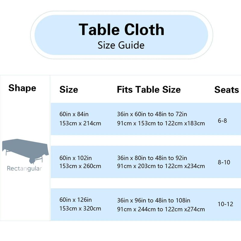 FINDYOU 12 Pack White Table Cloth Rectangle Table 60 x 102 Inch Tablecloths for 6 Foot Rectangle Tables. Stain and Winkle Resistant Polyester Washable White Cloths for Parties