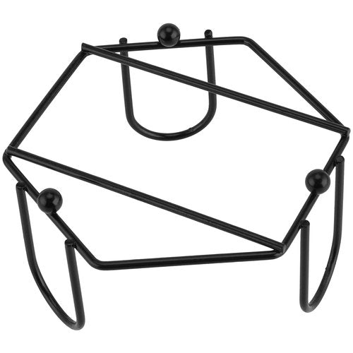 FUNSUEI Set of 10 Metal Coaster Holder, Black Iron Metal Coaster Holder for 4 Inch Round and Square Coasters, Fit 4-6 Pieces Coasters
