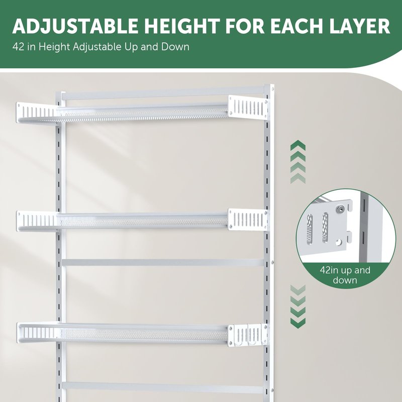 Tokokimo Over The Toilet Storage Shelf，4 Tier Over Toilet Bathroom Organizer with Adjustable Shelf Waterproof Feet Pad and Basket, Freestanding Bathroom Shelves Above Toilet Space Saver, White