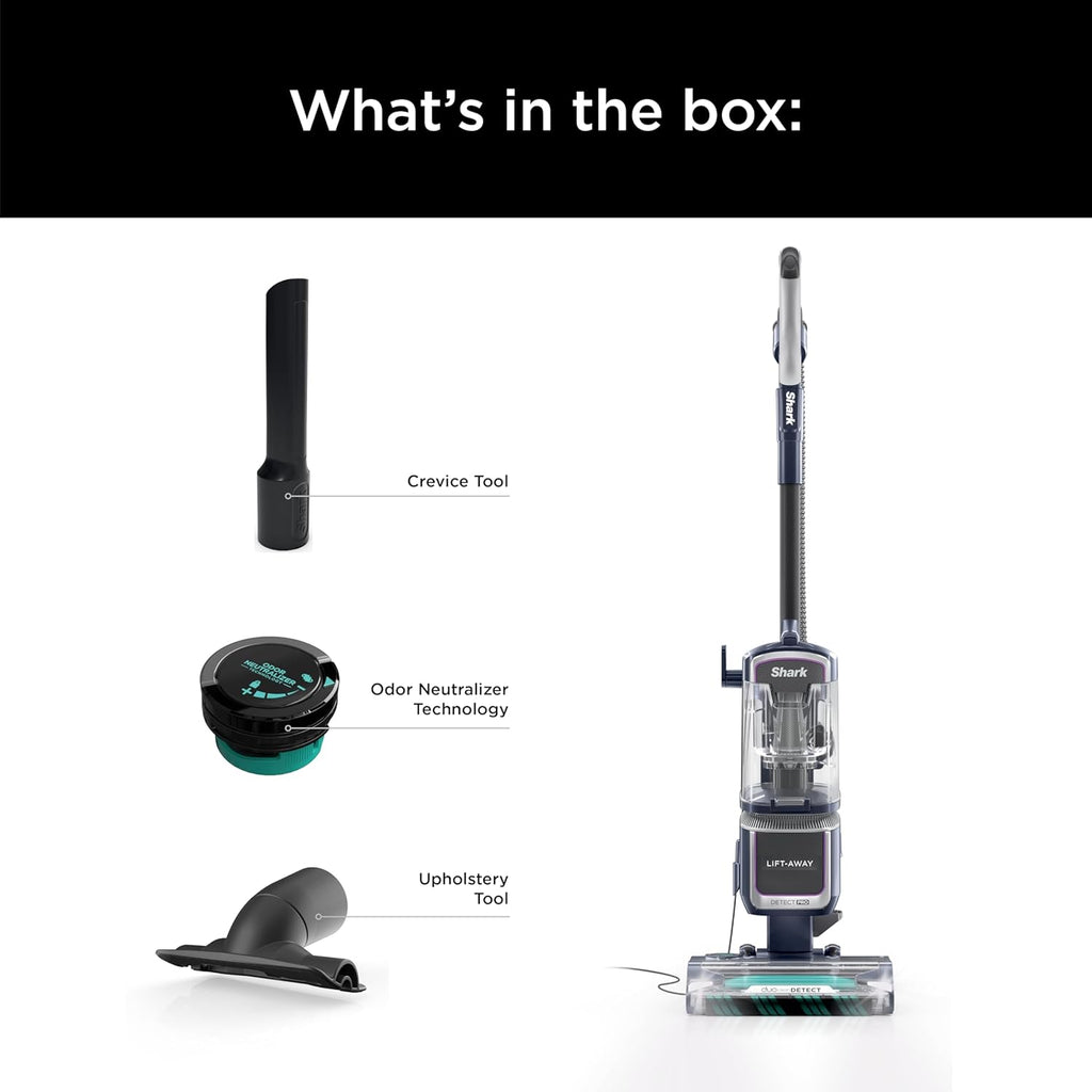 Shark Detect Pro Speed Lift-Away Vacuum - Bagless, DuoClean, Anti-Allergen, Odor Neutralizer | Model LA742