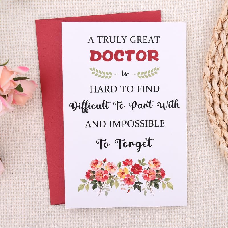 Doctor Appreciation Thank You Card - Doctor Retirement Birthday Christmas Gift for Medical Staff - Variation: Doctor