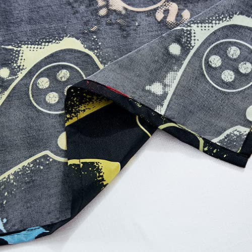 4-Piece Gamer Bed Sheet Set - Full Size Retro Video Game Pattern Bedding
