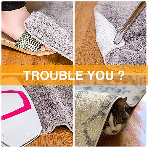 Home Techpro Non-Slip Vacuum Rug Grippers for Hardwood Floors - 4 Pack